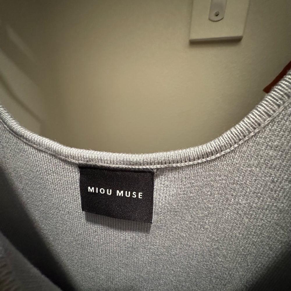 Miou Muse Gray Midi Dress
